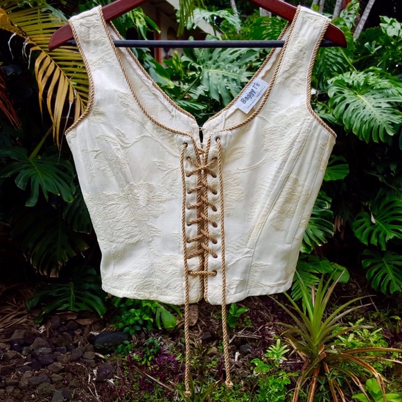Baggy T's Tops - Baggy T's Limited Edition Tapestry Corset Sz M